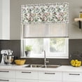 thumbnail image 4 of Pink Spring Floral Curtain Valances for Windows, Kitchen Valance Window Treatments Panel 2 Pack, Elegant Pastoral Flowers Birds Watercolor Rod Pocket Short Curtains for Bathroom Bedroom 54 x 18 Inch, 4 of 8