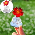 thumbnail image 2 of GQDIN Crystal Daisy Flower Figurine Ornament Glass Flower Home Office Table Decor Souvenir Gifts for Birthday Christmas Wedding, Christmas, Valentines, Mothers Day, Home Display Decor, 2 of 9