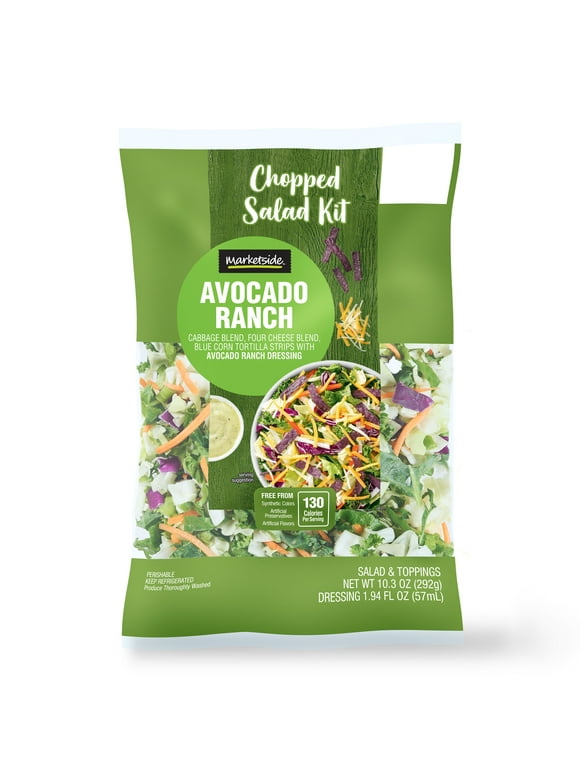 Marketside Avocado Ranch Chopped Salad Kit, 10.3 oz Bag, Fresh