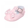 thumbnail image 5 of Baby Girl First Walkers Lovely Soft Sole PU Princess Shoes Newborn Infant Anti-slip Crib Shoes Toddler Bow Shoes,0-18M, 5 of 7