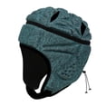 thumbnail image 2 of Casco de rugby de EVA de alta densidad, protector de cabeza, protector de cabeza para portero, fútbol y fútbol. Verde oscuro, 2 of 9