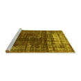 thumbnail image 2 of Ahgly Company Machine Washable Indoor Rectangle Oriental Yellow Industrial Area Rugs, 4' x 6', 2 of 4