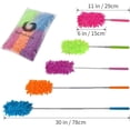 thumbnail image 2 of Washable Dusters for Cleaning, Phoenixes Feather Duster Extendable Dusting Wand 11"-30", Wet or Dry Use (5 Pcs), 2 of 7