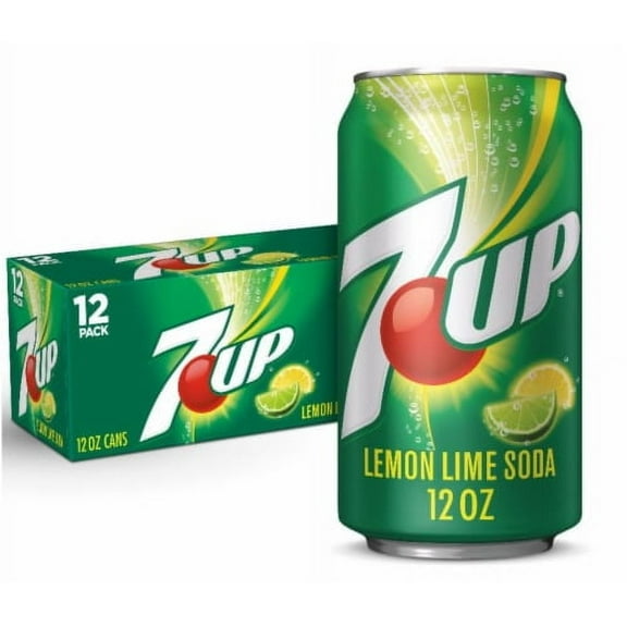 2X-7UP Lemon Lime Soda Cans - 12 fl oz - 12 pk