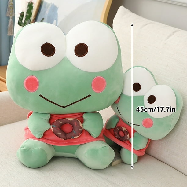 Hands DIY 11.7in Frog Stuffed Toy Heal Your Mood Cartoon Character Green Frog  Toy Soft and Comfortable Frog Plush Toy for Sofa Bedroom Sitting Stuffed  Frog for Boys Girls Ages 3+ 