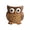 B001- Style A, variant on Whimsical Owl Indoor Plant Pot, Small Plant Decor, Cute Desk Decor, Desk Plants Decor, 3.5X3.5X3.5 Inch Decorative Owl Bird Shaped Vessel for Home Shelves, Office Workstation,