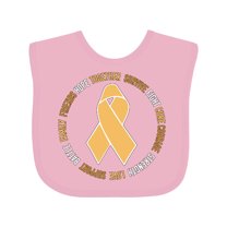 Inktastic Word Circle-childhood Cancer Awareness Boys or Girls Baby Bib