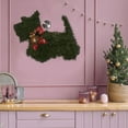 thumbnail image 3 of Green Christmas Wreath with LED Lights Durable for Front Door Holiday Decoration, 3 of 3