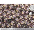 thumbnail image 2 of Soimoi Brown Cotton Duck Fabric Insect & Teddy Bear Kids Print Sewing Fabric BTY 42 Inch Wide, 2 of 3