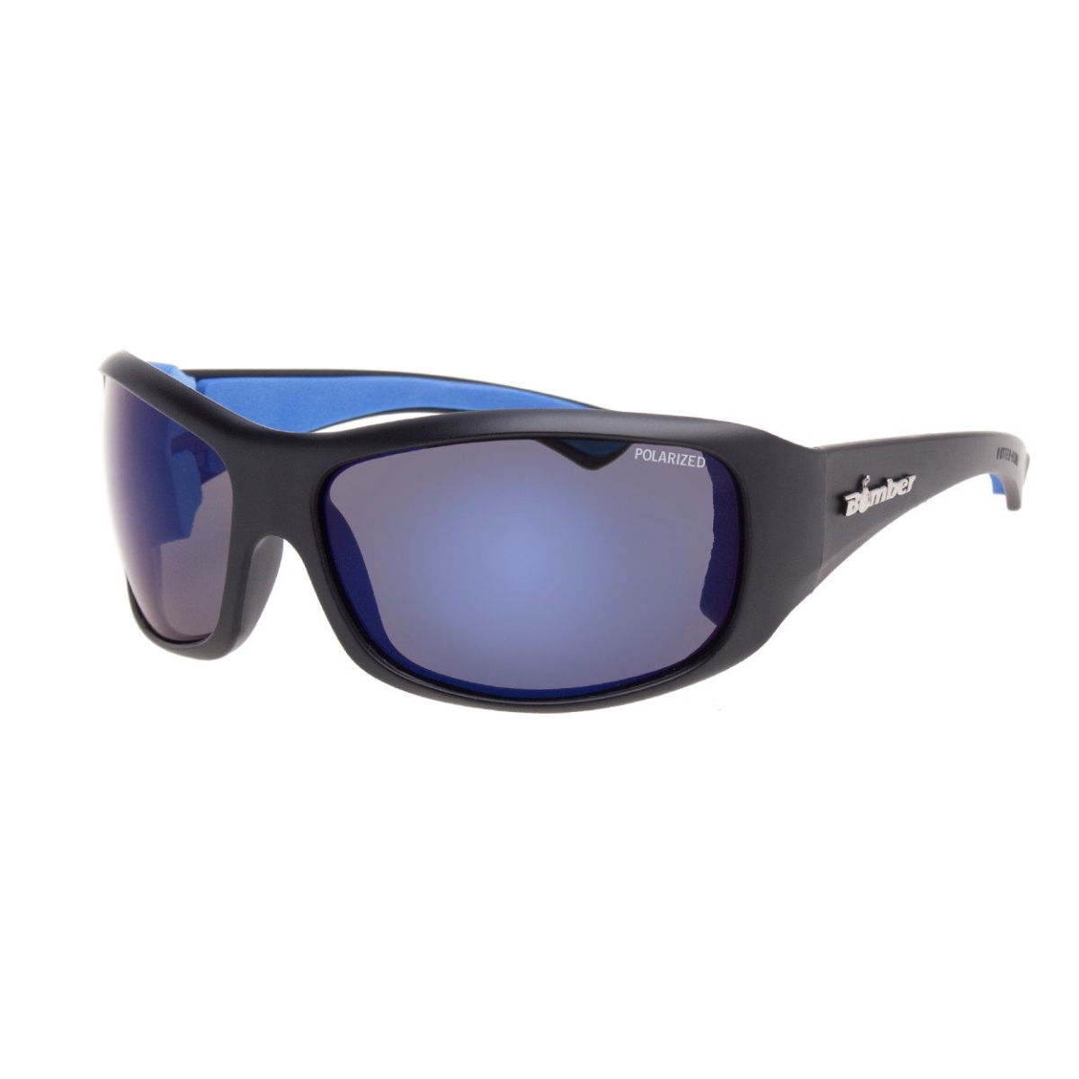 Bomber Sunglasses Butter Bomb Matte Black Frm / Blue Mirror Pl Lens