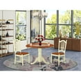 thumbnail image 2 of East West Furniture Dublin 3-piece Dining Table & Chair Set in Cream/Cherry, 2 of 5
