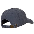 thumbnail image 4 of Taiwan Flag Map Embroidered Washed Cotton Twill Cap - Navy OSFM, 4 of 5