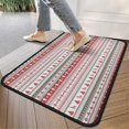 thumbnail image 4 of Red and White Christmas Striped Pattern Door Rugs,Washable Non Slip Door Mats Indoor,Decorative Door Mats,Entry Mat Indoor for Entrance,Bedroom,Kitchen,Bathroom,30"x17", 4 of 6