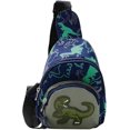 thumbnail image 1 of Canvas Bag with Leather Handles Shoulder Bag, Crossbody Bag for Kids, Cartoon Backpack, 1 of 3
