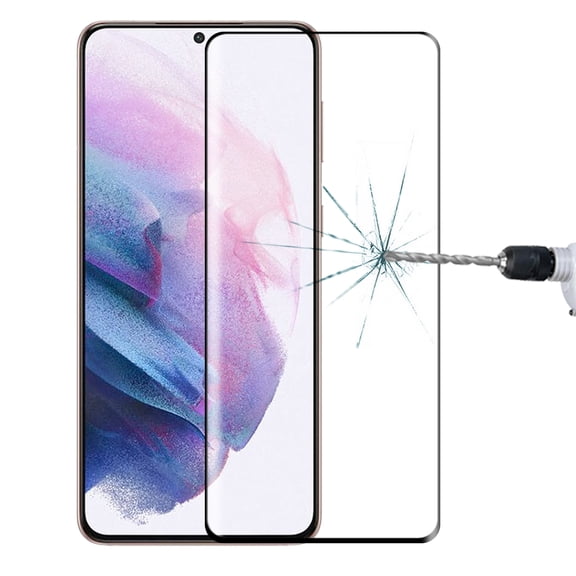 For Samsung Galaxy S21 5G Full Glue 9H HD 3D Curved Edge Tempered Glass Film(Black)