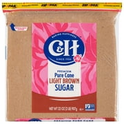 C&H Premium Pure Cane Light Brown Sugar, 2 lb