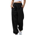 thumbnail image 2 of Inevnen Women's Cinch Bottom Sweatpants with Pockets Athletic Jogger Pants Baggy Lounge Workout Active, 2 of 9