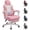 Pink, variant on Walsunny Ergonomic Gaming Chair, Reclining Computer Gamer Chair with Footrest and Massage Lumbar, Swivel Racing Style Office Chair, Blue