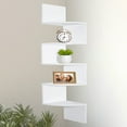 thumbnail image 1 of Asymmetrical Melamine Floating Shelves  8.00” x 8.00”  White, 1 of 6