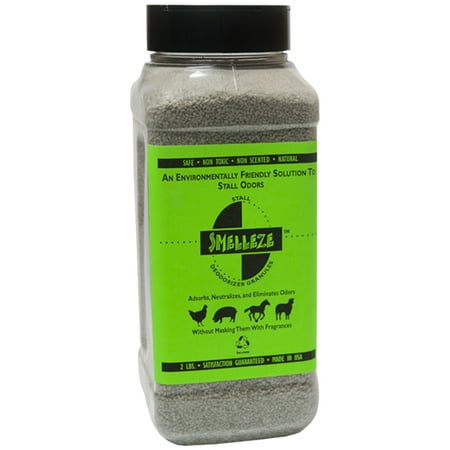SMELLEZE Natural Horse Smell Removal Deodorizer: 2 lb. Granules Gets Stench Out (Best Way To Get Cat Pee Smell Out)