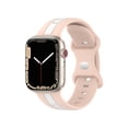 thumbnail image 2 of Correa Deportiva de Silicona para Apple Watch, Bicolor, Resistente al Agua, Unisex, Compatible con Series 1,2,3,4,5,6,7,8,9,10, 2 of 4