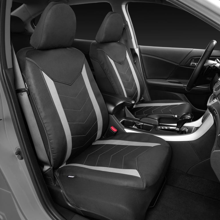 Motor Trend SpillGuard Housses De Siège Universelles Néoprène Gris - Protection Voiture Camion SUV