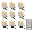 thumbnail image 2 of Nilvkv 9Pc Remote Control Timing Plastic Flashing Candle Light with Clip Led Tea Lamp 2 Buttons Remote Control Flashing Control Off Timing Function Halloween, 2 of 3