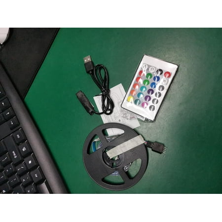 

RGB LED Light Strip 16 Color Changing LED Light with 24 Keys Remote Control Strip Light