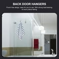 thumbnail image 2 of 2pcs Convenient Punch-free Hanger Hooks Practical Over Door Racks for Bathroom, 2 of 6