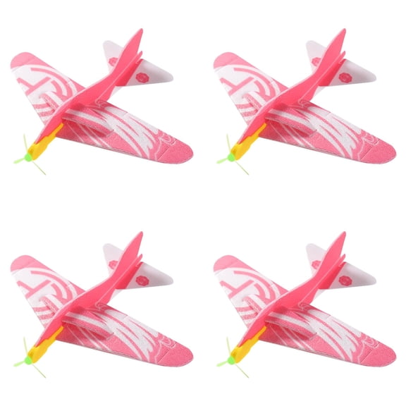 Linnyunggg Kids Toy Roundabout Aircraft Foam Paper Airplane Model Hand Throw Planes Toys For Children 4PCS Keyboard Poppet Hide And Seek Beehive