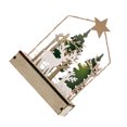 thumbnail image 1 of Bewildely Decoraciones de árboles de renos de Navidad LED de madera Luz festiva y brillante de decoraciones de renos de Navidad Kits de decoración para fiestas, 1 of 6