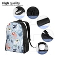 thumbnail image 5 of Fotbe Cute Chameleons On Blue Travel Laptop Backpack, Business Slim Sturdy Laptops Backpack, Water Resistant College School Computer Bag Gift for Men & Women Fits 15.6 Inch Notebook, 5 of 8