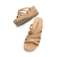 thumbnail image 3 of Sandalia DREAM PAIRS SDPW2419W Nude Cuña Cómoda Talle 9.5, 3 of 7