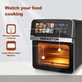 thumbnail image 4 of MIRASTON 10QT Air Fryer Toaster Oven Combo with 8 Presets, Visible Window and Touchscreen, Includes 2 Accessories & Recipe, stainless steel, 4 of 14