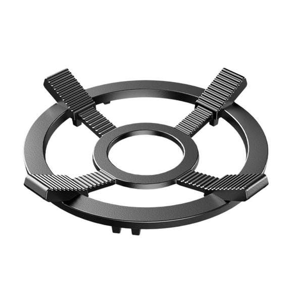 Gas Stove Accessory Cast Iron Gas Stove Wind Shield Ring, Universal Anti-Skid Burner Cover, Energy Saving Flame Concentrator Pot Stand, Durable Iron Material, for Home Kitchen Use, 21.5cm Size