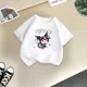 thumbnail image 3 of Bonita camiseta de dibujos animados de verano para niños y niñas, camiseta Kulomi con estampado creativo, informal, estilo urbano, Y2K, camiseta transpirable de cuello redondo para niños y niñas, 3 of 5