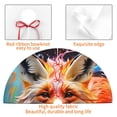 thumbnail image 4 of Picia Color Splash Fox Portrait Print Christmas Tree Skirt , Christmas Tree Skirt Ornaments for Merry Christmas Holiday Party Decorations Indoor Outdoor-30", 4 of 7