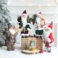 thumbnail image 4 of 1 pieza de decoración navideña, muñeco de Papá Noel rojo y verde, estatua de juguete coleccionable para el hogar, adecuado para fiestas navideñas, 4 of 5