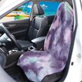 thumbnail image 2 of KUIFORTI Tie Dye Towel Seat Covers for Cars SUV Trucks,Washable Car Seat Protector from Sweat,Food,Dirt After Gym Swimming,Waterproof Car Seat Protector Cover,Purple, 2 of 6