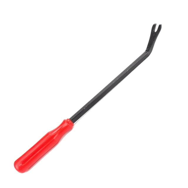 Ensemble d'Outils de Retrait de Garniture de Voiture en Acier au Manganèse Rouge de 8 Pouces - Pince de Retenue Robuste et Ensemble de Cales avec Sac de Rangement, Prise Ergonomique, Design Ergonomique pour Panneaux de Porte, Tableau de Bord, Pneus de Vélo