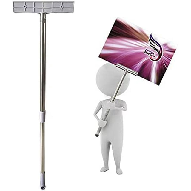 Cartelera retráctil adecuada para festivales, desfiles diarios, se puede ajustar para sostener pancartas altas, vallas publicitarias, apoyo, cartel de desfile, carteles de protesta, carteles para ace Namotu CZBG-ZC120