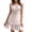 Light pink, variant on Summer Short Sleeve Floral Print Bohemian Ruffle Mini Dress