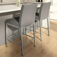 thumbnail image 2 of Amisco Perry Plus 26" Counter Stool - Silver Grey Polyester/Glossy Grey Metal, 2 of 9
