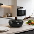 thumbnail image 1 of Klonfd Uncoated Thick With Lid High Traditional Cooking Wok And Frying Pan For Even Heat Distribution, 1 of 6