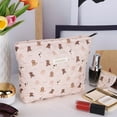 thumbnail image 2 of EIMELI Make Up Organizer with Zipper Toiletry Bag Large Capacity (Love Baby Bear), 2 of 9
