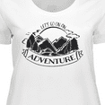 thumbnail image 4 of Inktastic Let's go on an Adventure Mountains Women's Plus Size T-Shirt, 4 of 5