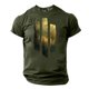 thumbnail image 2 of Camisa Casual de Cuello de la Tripulación de la Impresión de la Selva de Manga Corta Top Ligero de Poliéster para los Hombres, Camiseta de Manga Corta para el Uso Diario de Primavera Verano, 2 of 9