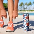 thumbnail image 2 of 20oz Pioneer Flower Skinny Tumblers Stainless Steel Tumbler with Lid and Straw,Vacuum Insulated Double Wall Travel Tumbler Cups with Cleaning Brush for Coffee,Tea, 2 of 6