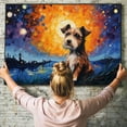 thumbnail image 6 of Bul Terrier Dog Canvas Van Gogh Starry Night Wall Art Gifts Canvas Wall Art Frame Music Artist Customized Canvas Framed Photo Art Work For The Bedroom(Gifts For Dog Lover ), 6 of 6