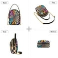 thumbnail image 3 of FORMRS Crossbody Bag for Women Quilted Travel Shoulder Cell Phone Purse with Chain Strap Handbag, Beige Wavy Plaid, 3 of 7
